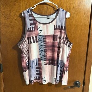 SHEIN Multicolor Geometric Tank Top